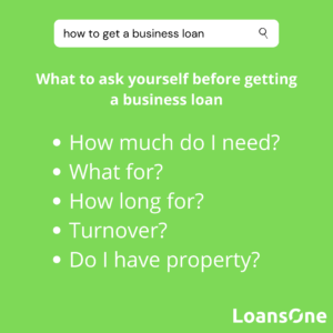 What to ask yourself before getting a business loan